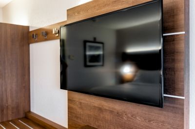 TV Mounted with Concealed Cables